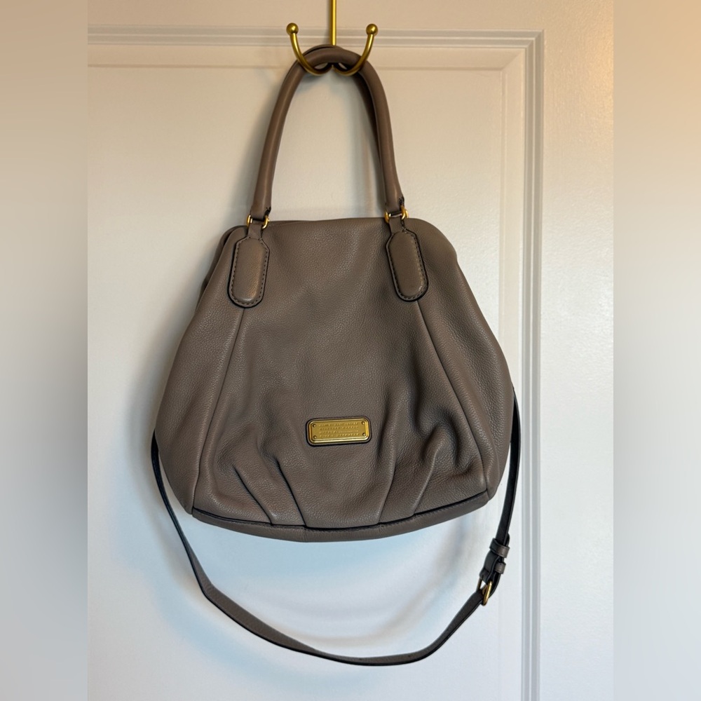 Marc by Marc Jacobs New Q Fran Shoulder Bag- cement grey
